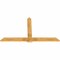 Ekena Millwork Eugene Rough Sawn Timber Gable Bracket, Western Red Cedar, 84"W x 49"H x 2"D x 6"F, 14/12 Pitch GBW084X49X0206EUG00RWR - alternate 5